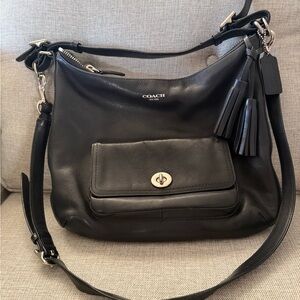 Coach Legacy Courtney Black Leather Crossbody Bag